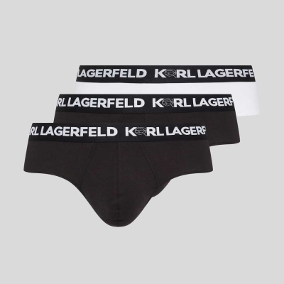 Black Karl Lagerfeld Ikonik 2.0 Briefs – 3 Pack Men's Underwear | USA08BHEK