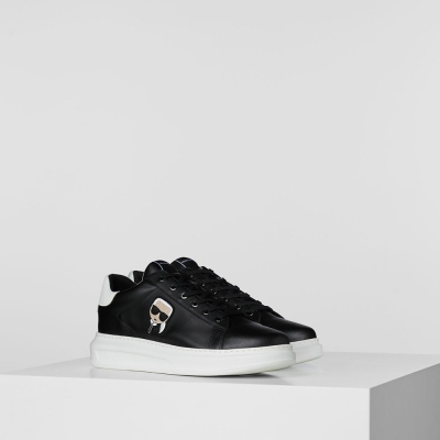 Black Karl Lagerfeld K/Ikonik Kapri Men's Sneakers | USA41YTRL