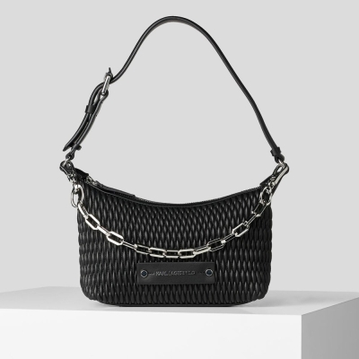 Black Karl Lagerfeld K/Kushion Quilted Women's Baguette Bag | USA29VPFD