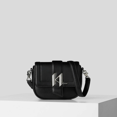 Black Karl Lagerfeld K/Saddle Small Women's Shoulder Bags | USA30LDGE