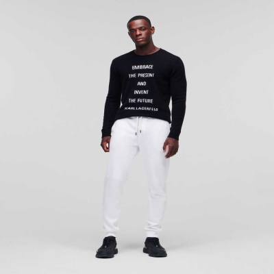 Black Karl Lagerfeld Karl Men's Sweatpants | USA51GKAL