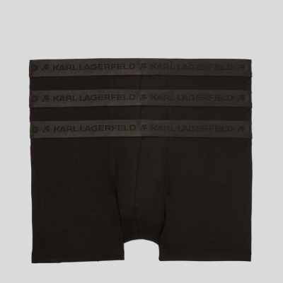 Black Karl Lagerfeld Premium Karl Logo Trunks – 3 Pack Men's Underwear | USA13SAUL