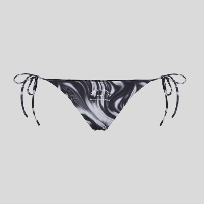 Black Karl Lagerfeld String Women's Beachwear | USA58QRML