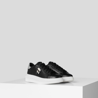 Black / White Karl Lagerfeld K/Ikonik Kapri Women's Sneakers | USA46UZBT