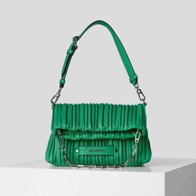 Green Karl Lagerfeld K/Kushion Small Folded Women's Tote Bags | USA89TPZF