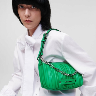 Green Karl Lagerfeld K/Kushion Women's Shoulder Bags | USA71LYMH