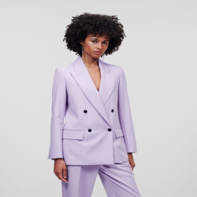 Lavender Karl Lagerfeld Tailored Women's Blazers | USA68KMFG