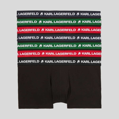 Multicolor Karl Lagerfeld Karl Logo Trunks - 7 Pack Men's Underwear | USA78VNAO