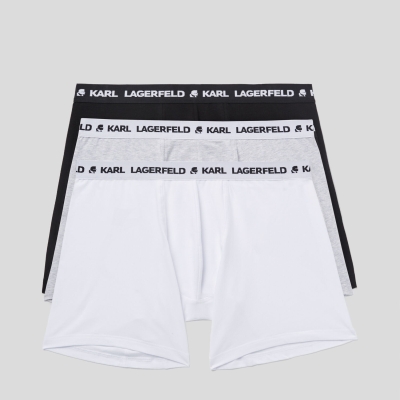 Multicolor Karl Lagerfeld Logo Boxers - 3 Pack Men's Underwear | USA95WJOZ