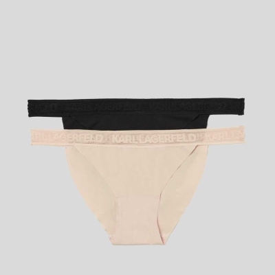 Multicolor Karl Lagerfeld Ultra-light Karl Logo Briefs - 2 Pack Women's Underwear | USA65XBHV