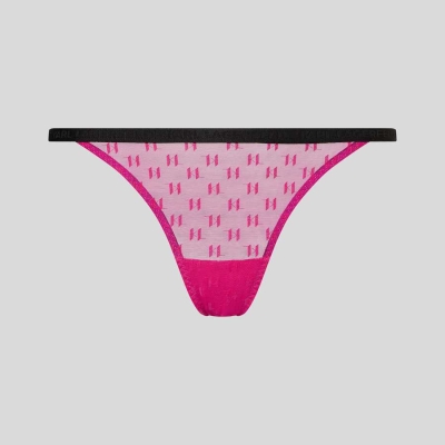 Pink Karl Lagerfeld Kl Monogram Brazilian Brief Women's Underwear | USA50QYFL