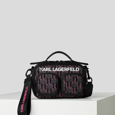 Pink Multicolor Karl Lagerfeld K/Monogram Women's Crossbody Bags | USA30IAHG