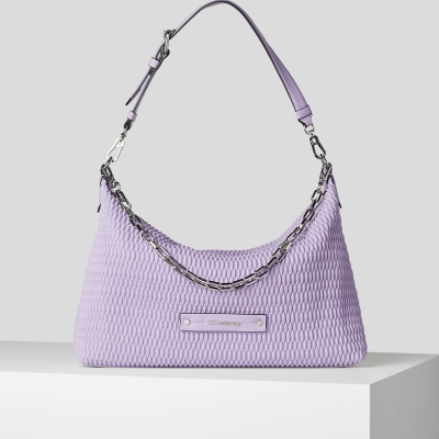 Purple Karl Lagerfeld K/Kushion Quilted Extra-large Women's Shoulder Bags | USA69TBXC