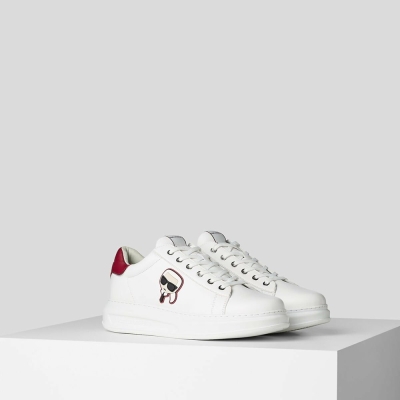 White Karl Lagerfeld K/Ikonic Kapri Men's Sneakers | USA59DOCU