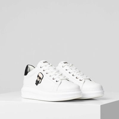 White Karl Lagerfeld K/Ikonik Kapri Women's Sneakers | USA34CMRT