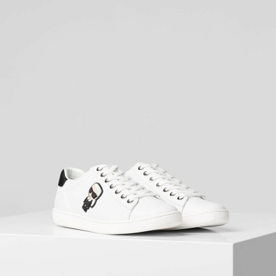 White Karl Lagerfeld K/Ikonik Kupsole Women's Sneakers | USA26HOLB