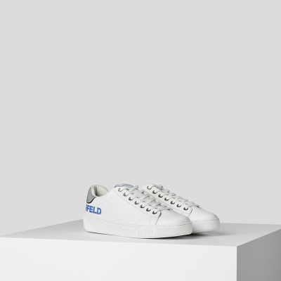 White Karl Lagerfeld Kupsole Iii Reflekt Logo Women's Sneakers | USA96HNIL