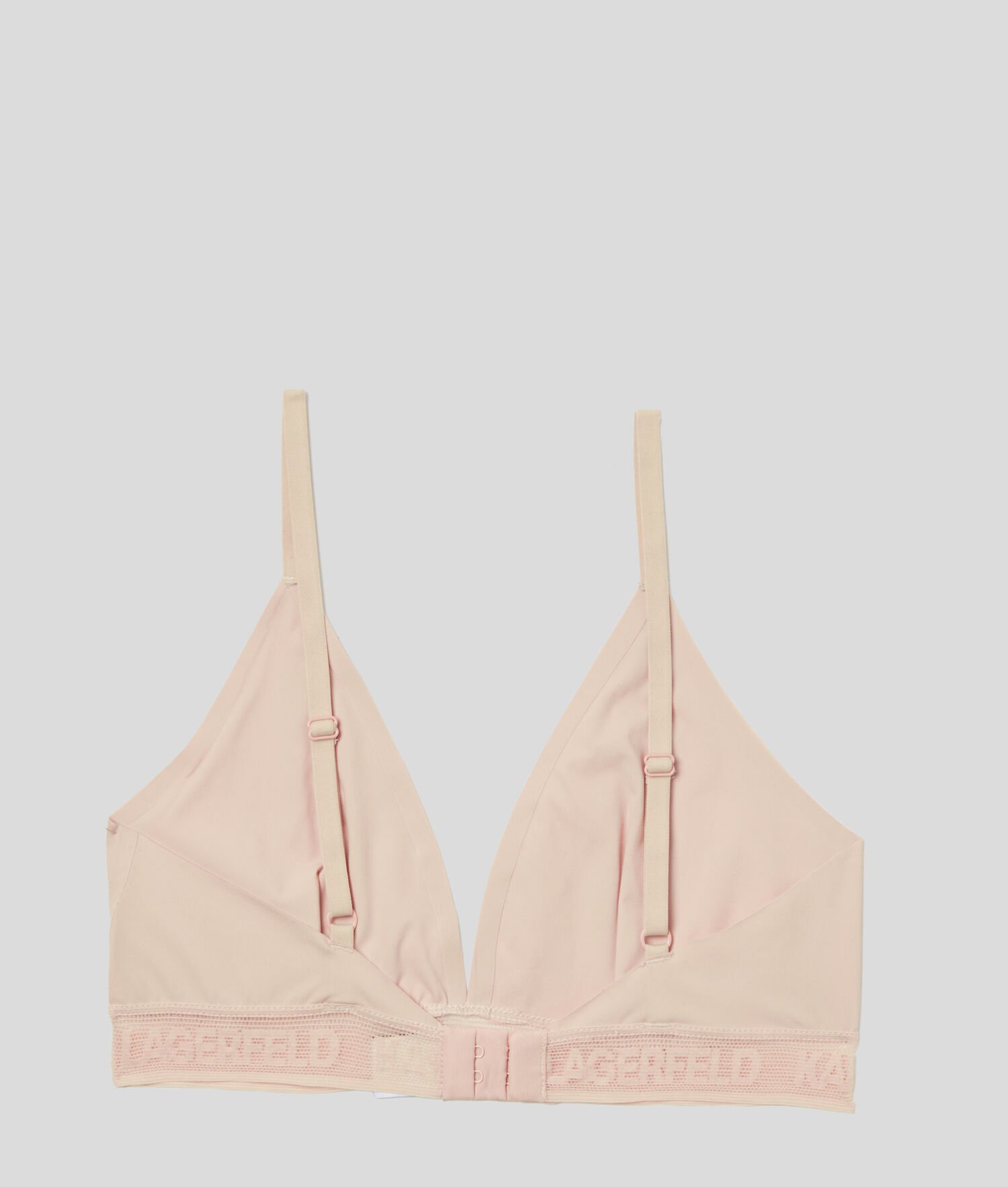 Beige Karl Lagerfeld Ultra-light Karl Logo Triangle Bra Women's Underwear | USA07CNPG