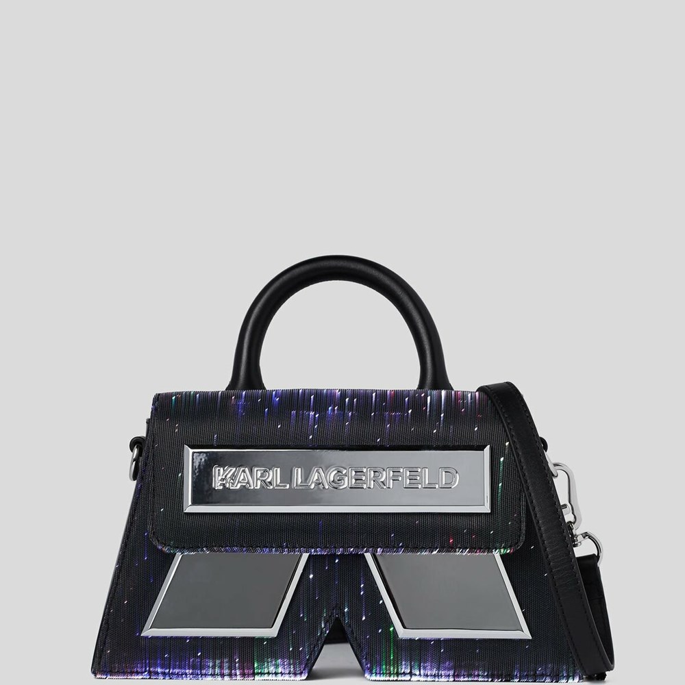 Black Karl Lagerfeld Essential K Led Women's Crossbody Bags | USA86EZVI