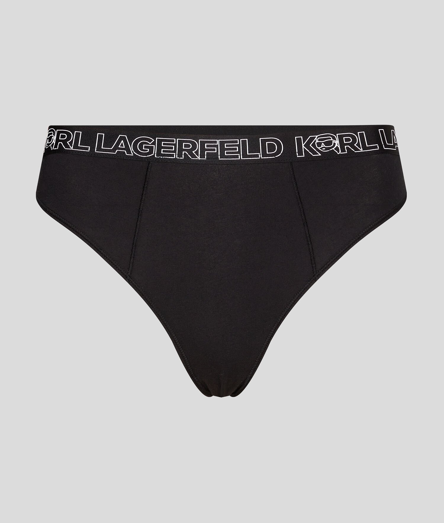 Black Karl Lagerfeld Ikonik 2.0 Logo High-rise Brief Women\'s Underwear | USA76LWOE