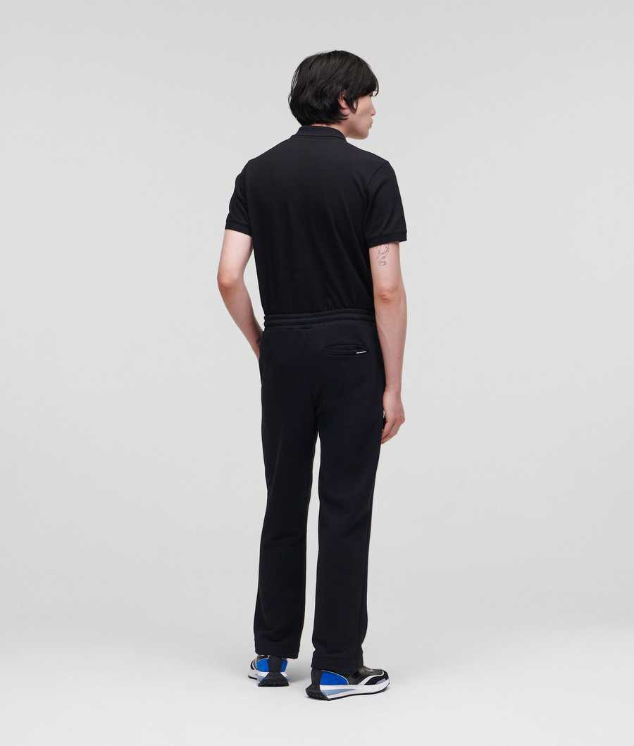 Black Karl Lagerfeld Ikonik Tailored Men's Sweatpants | USA35CVDW