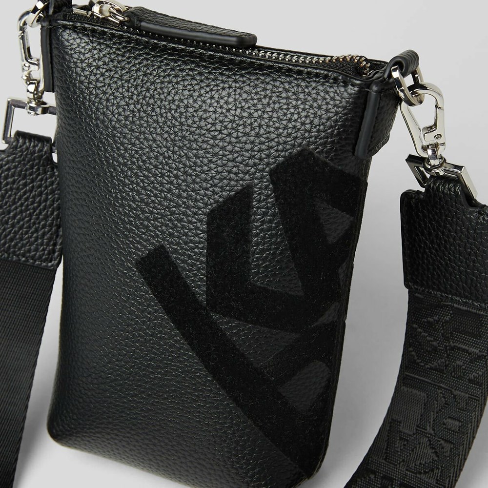 Black Karl Lagerfeld K/Athleisure Phone Holder Women's Crossbody Bags | USA85VGDB