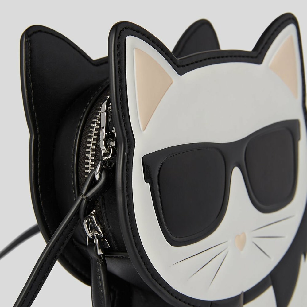 Black Karl Lagerfeld K/Choupette Women's Crossbody Bags | USA71CMXF