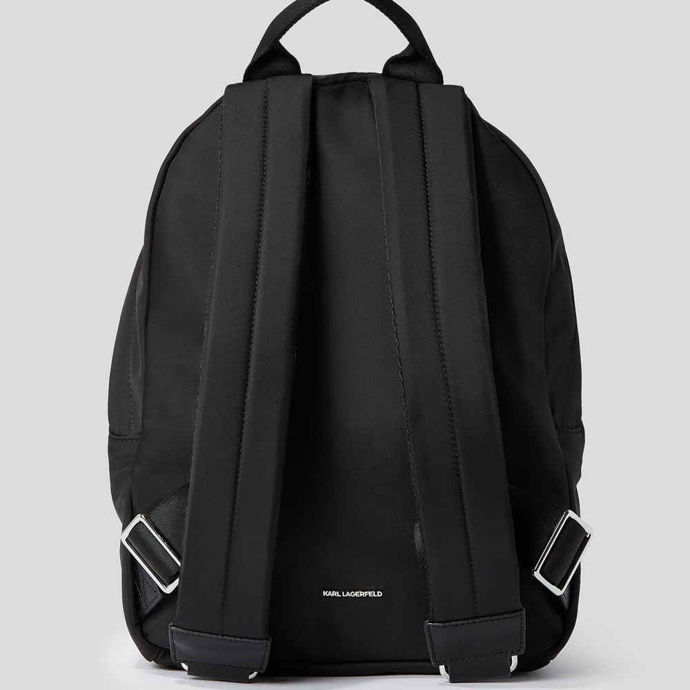 Black Karl Lagerfeld K/Heroes Nylon Women's Backpacks | USA23TEUH