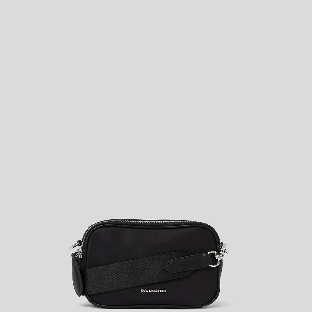 Black Karl Lagerfeld K/Heroes Nylon Women's Camera Bag | USA87ALOP