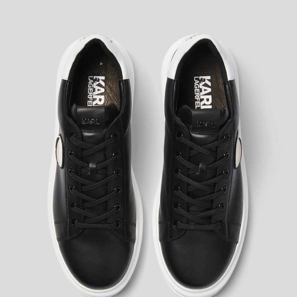 Black Karl Lagerfeld K/Ikonik Kapri Men's Sneakers | USA95GPWZ