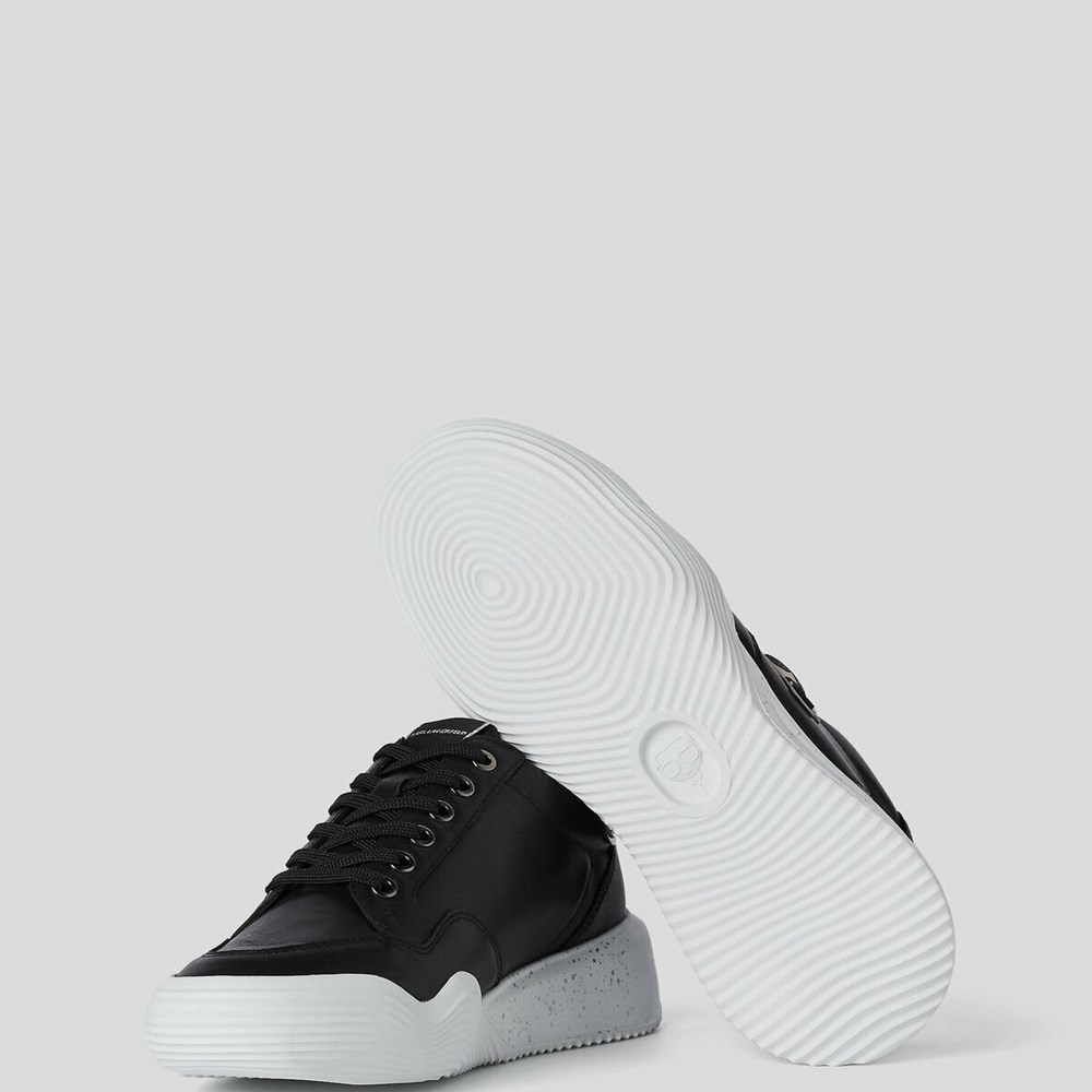 Black Karl Lagerfeld K/Ikonik Kapri Run Women's Sneakers | USA92GIPY