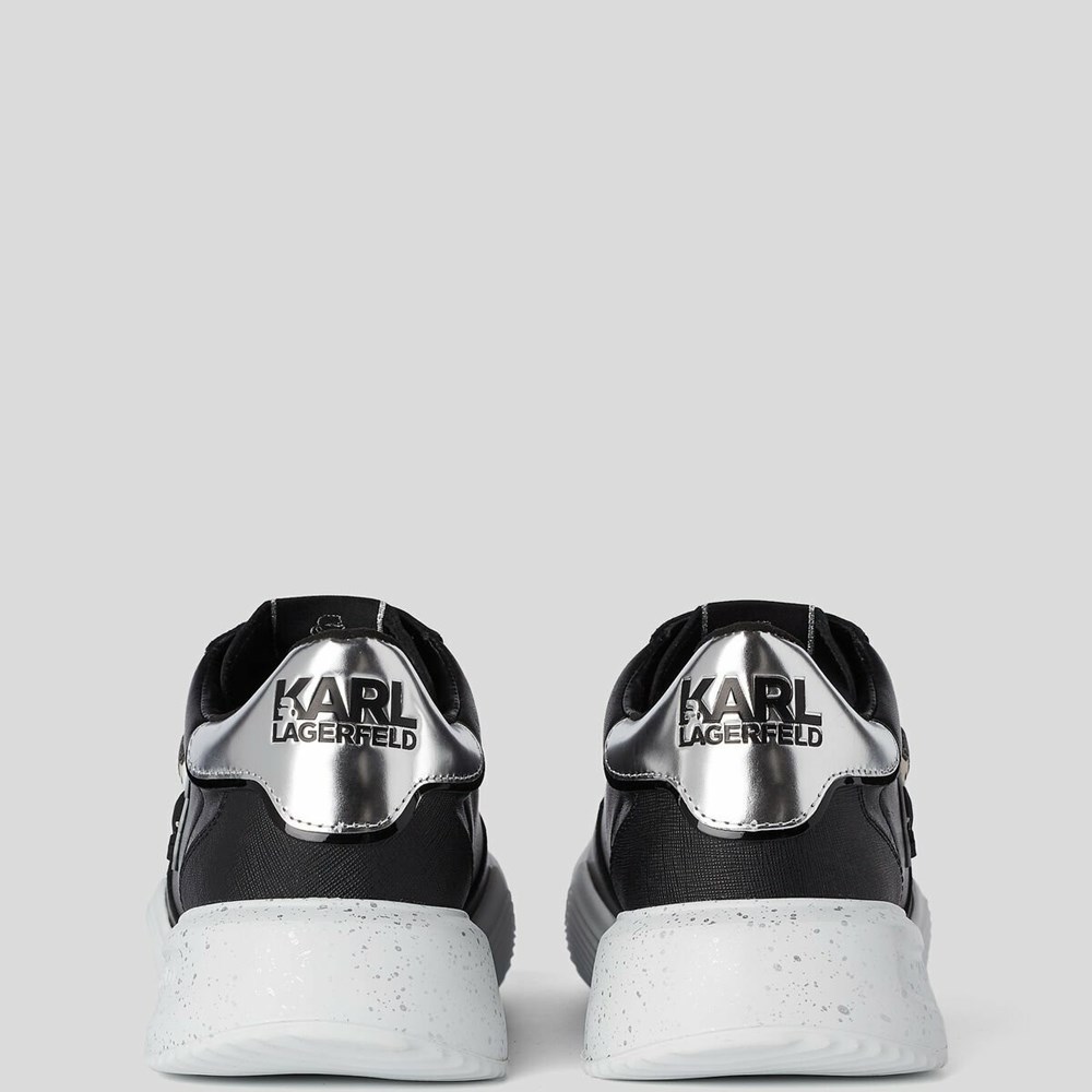 Black Karl Lagerfeld K/Ikonik Kapri Run Women's Sneakers | USA92GIPY