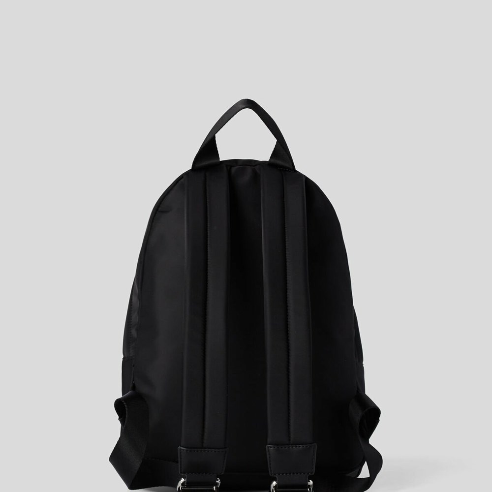 Black Karl Lagerfeld K/Ikonik Nylon Women's Backpacks | USA81DKLI