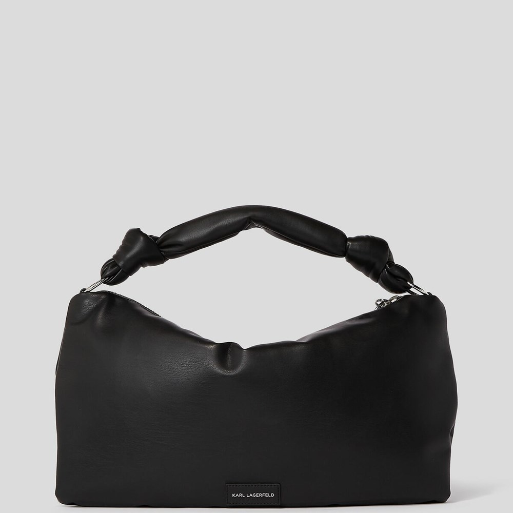 Black Karl Lagerfeld K/Knotted Women's Shoulder Bags | USA29QWIM