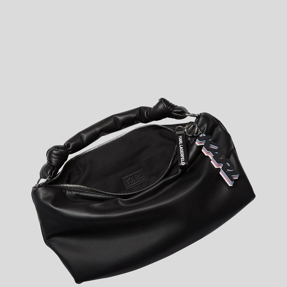 Black Karl Lagerfeld K/Knotted Women's Shoulder Bags | USA29QWIM