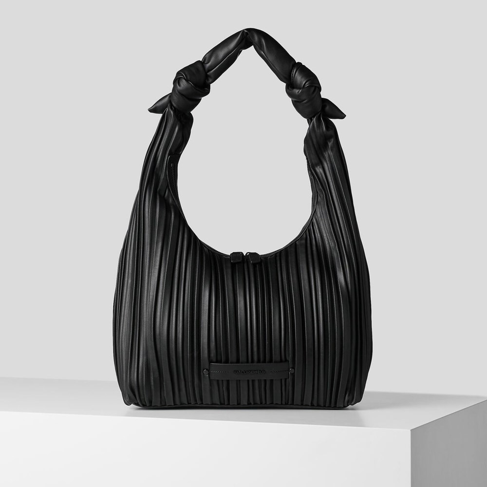 Black Karl Lagerfeld K/Kushion Hobo Women\'s Baguette Bag | USA30MTVZ