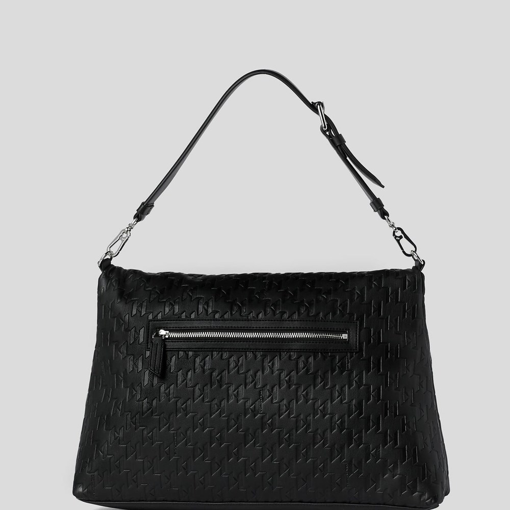 Black Karl Lagerfeld K/Kushion Monogram-embossed Folded Women's Tote Bags | USA89NBJK