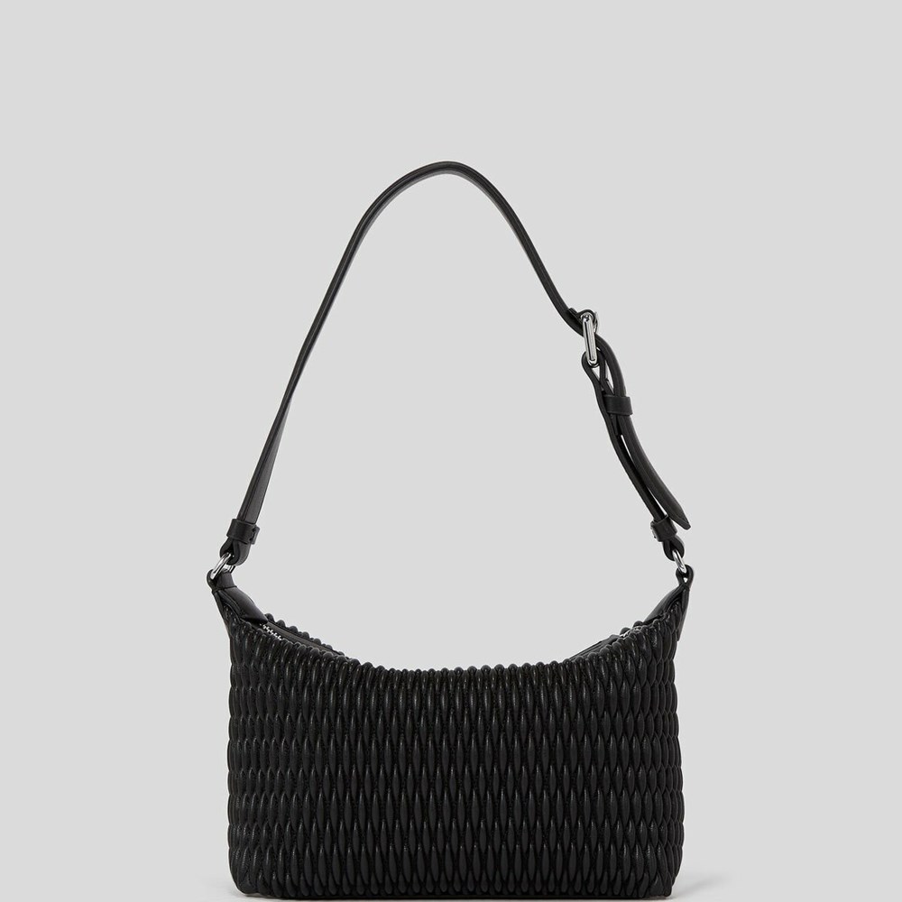 Black Karl Lagerfeld K/Kushion Quilted Women's Baguette Bag | USA29VPFD