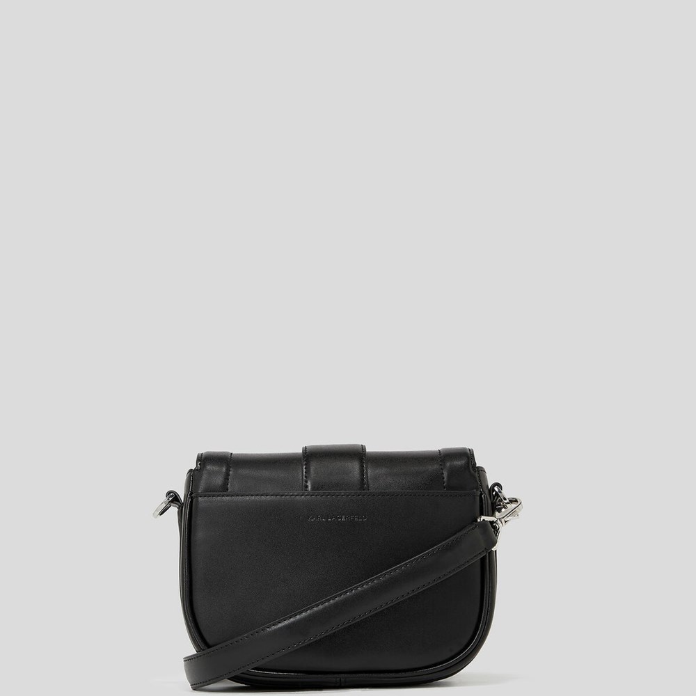 Black Karl Lagerfeld K/Saddle Small Women's Shoulder Bags | USA30LDGE