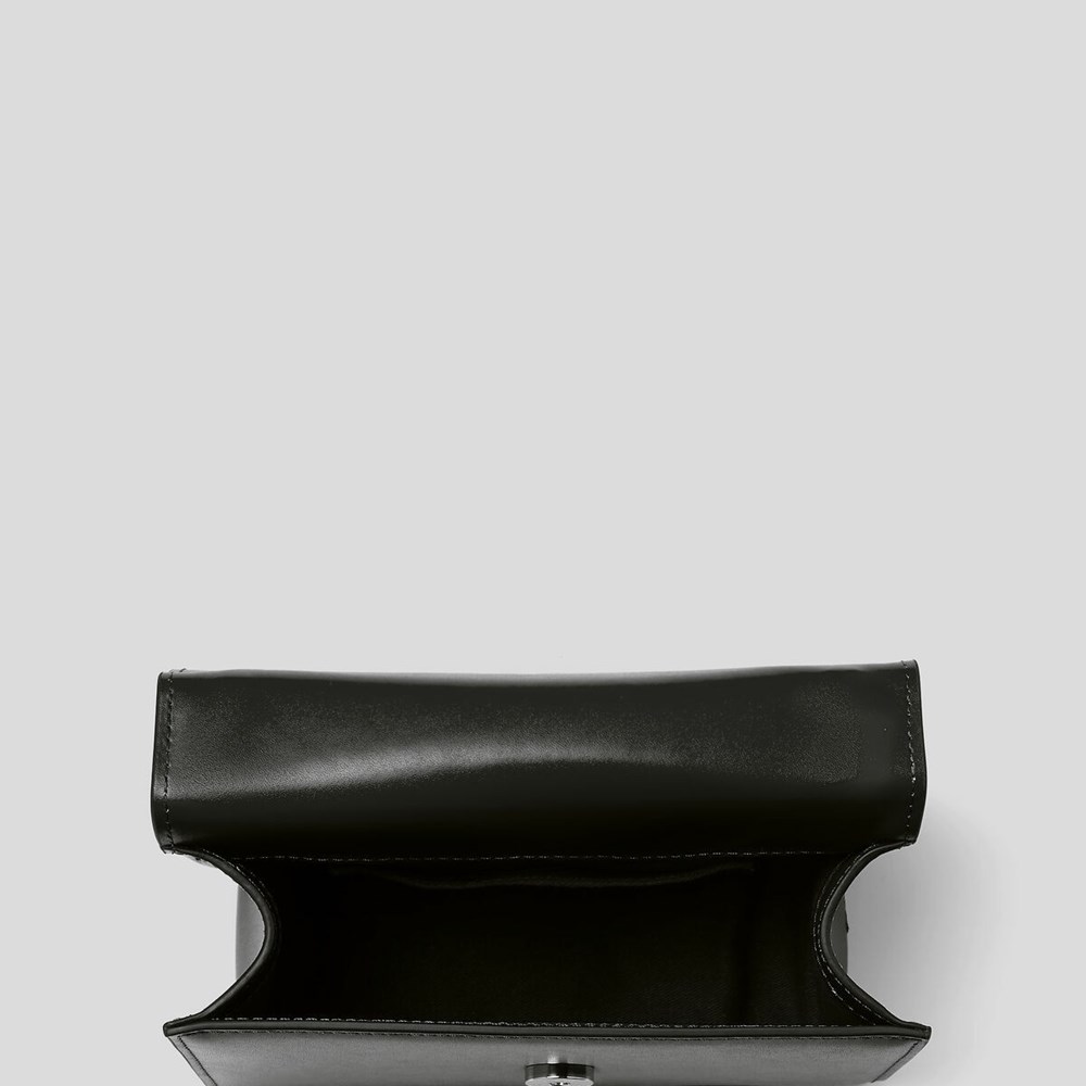 Black Karl Lagerfeld K/Signature Small Women's Shoulder Bags | USA72GKUN