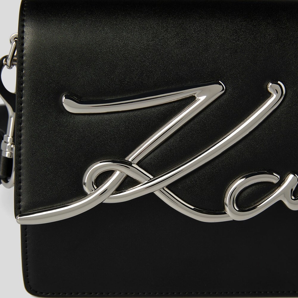 Black Karl Lagerfeld K/Signature Women's Shoulder Bags | USA67BSVH