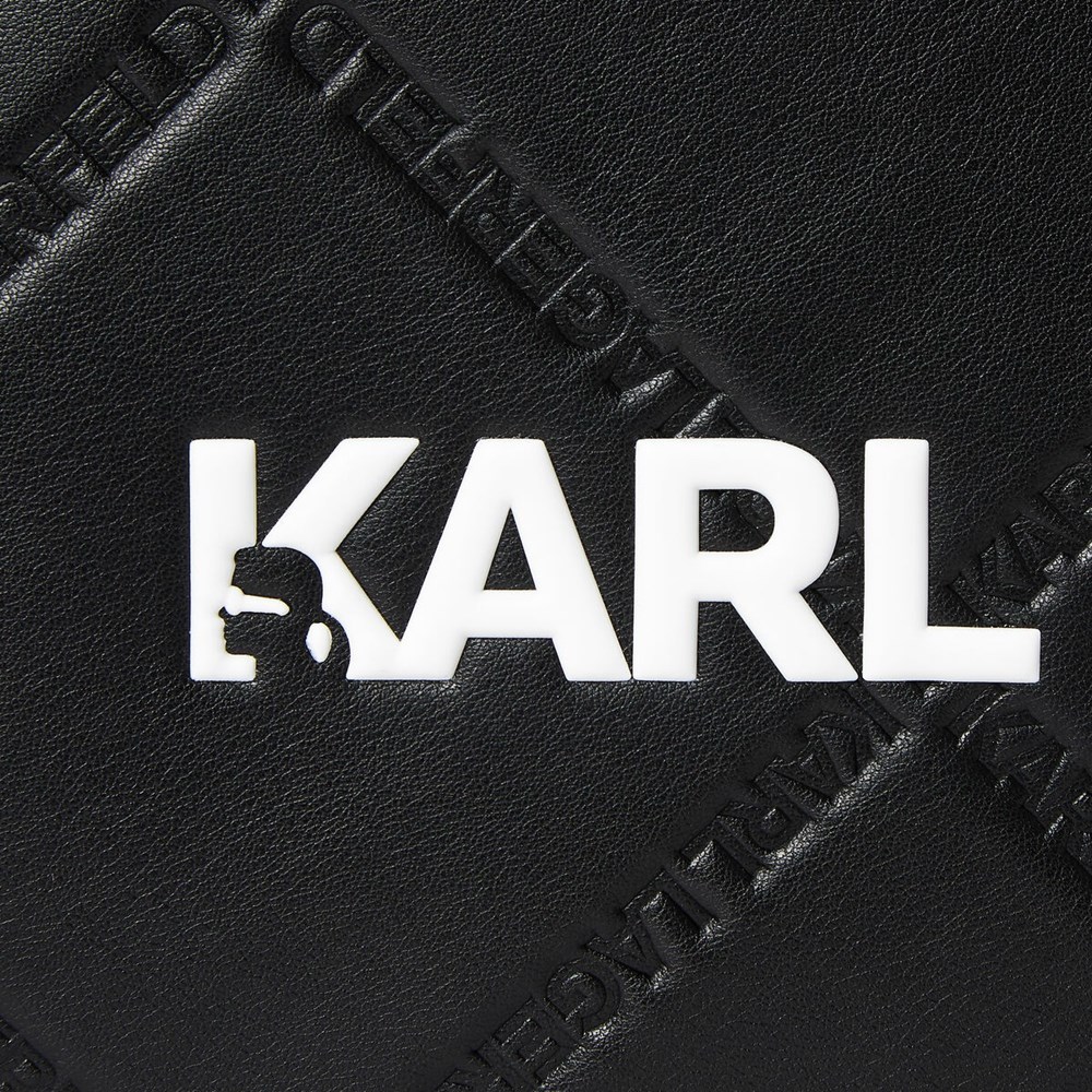 Black Karl Lagerfeld K/Skuare Embossed Women's Tote Bags | USA64GEUD