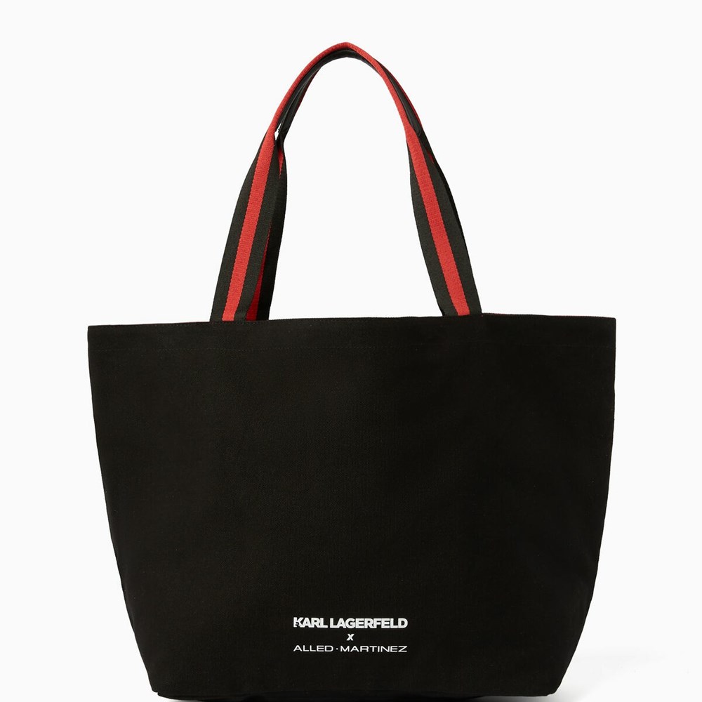 Black Karl Lagerfeld Karl Lagerfeld X Alled-martinez Team Karl Women's Tote Bags | USA18YIHT