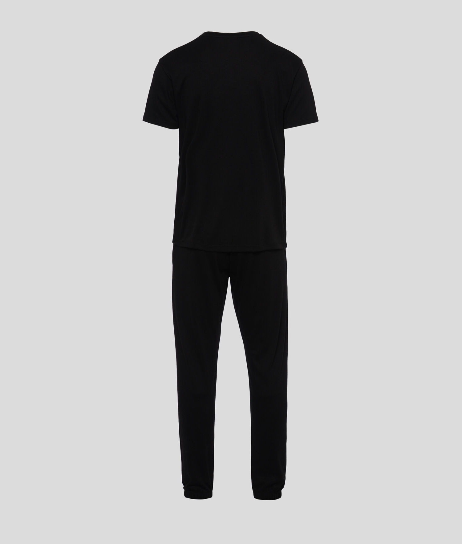 Black Karl Lagerfeld Karl Logo Pajama Set Men's Sleepwear | USA62JNEC