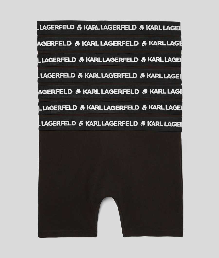 Black Karl Lagerfeld Logo Boxers – 7 Pack Men's Underwear | USA45YAVW