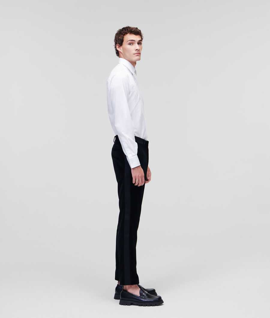 Black Karl Lagerfeld Pants Glow Men's Pants | USA37PKTF