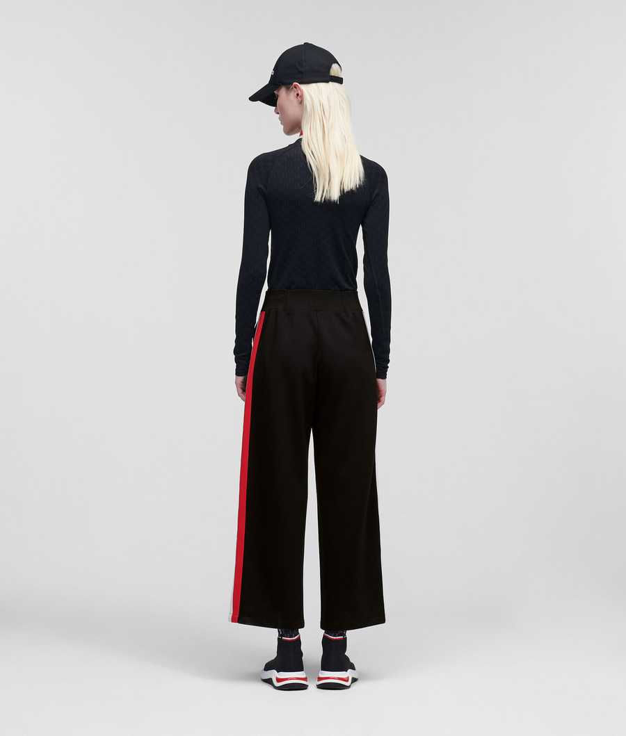 Black Karl Lagerfeld Rue St-guillaume Culottes Women's Pants | USA18YBNK