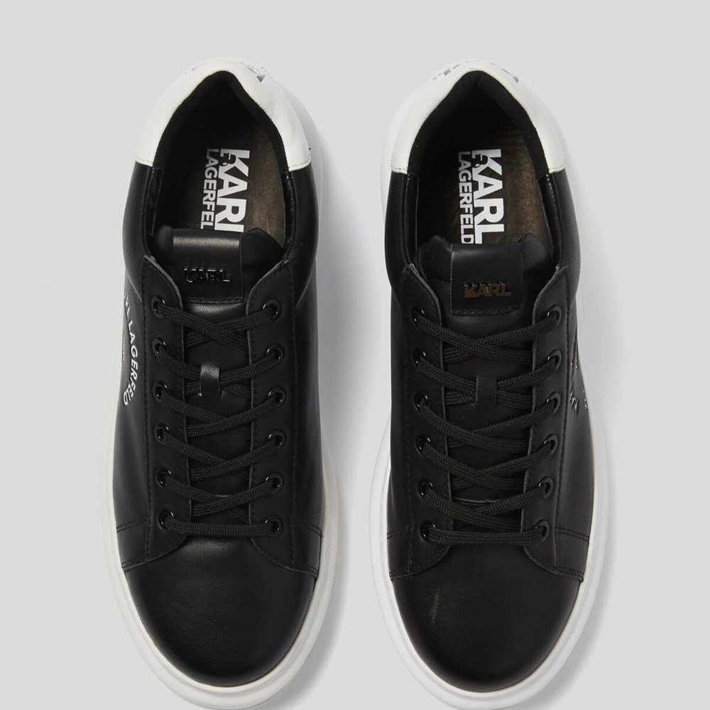 Black Karl Lagerfeld Rue St-guillaume Logo Kapri Men's Sneakers | USA95CGMY