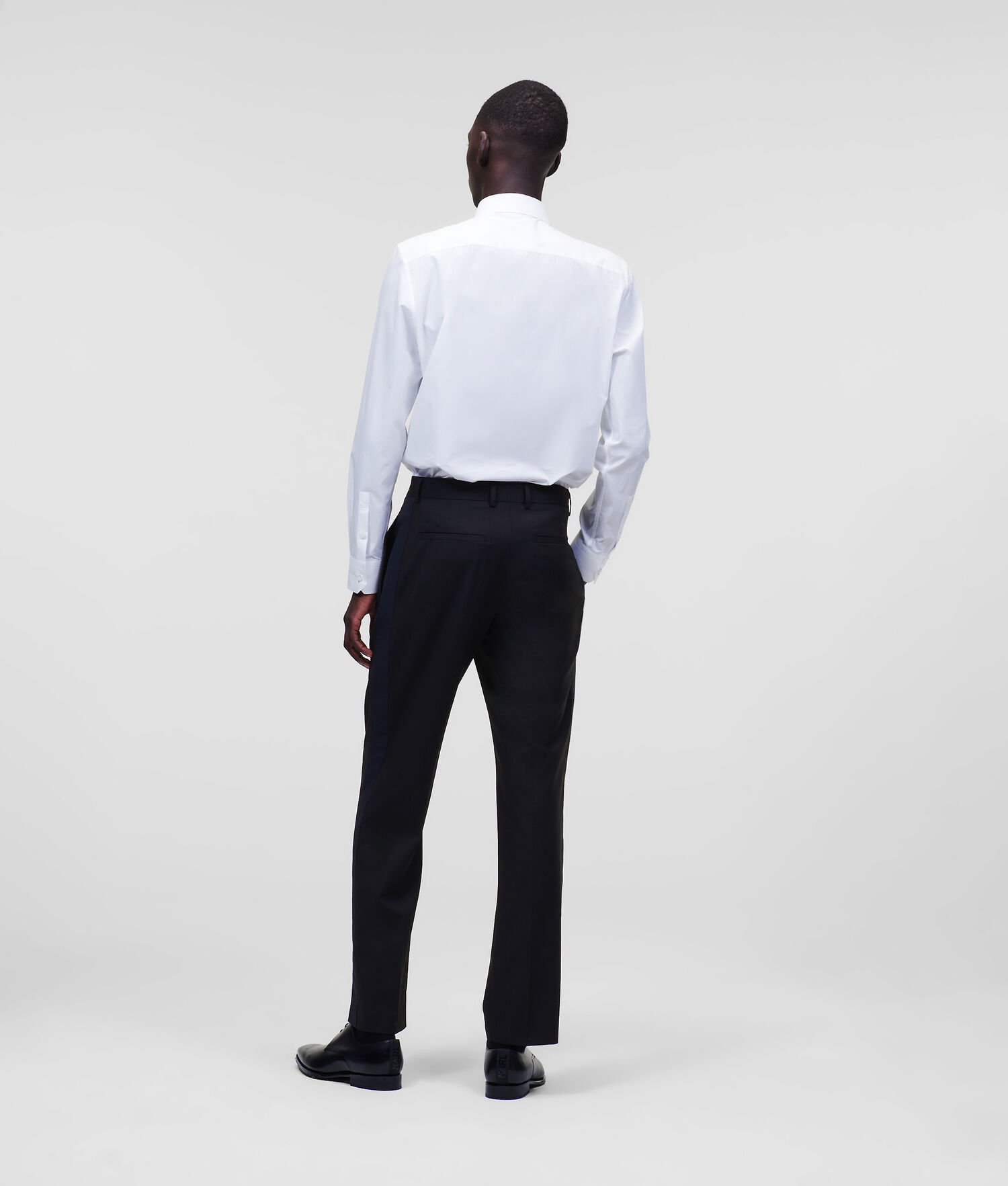 Black Karl Lagerfeld Tailored Men's Pants | USA80ROAG