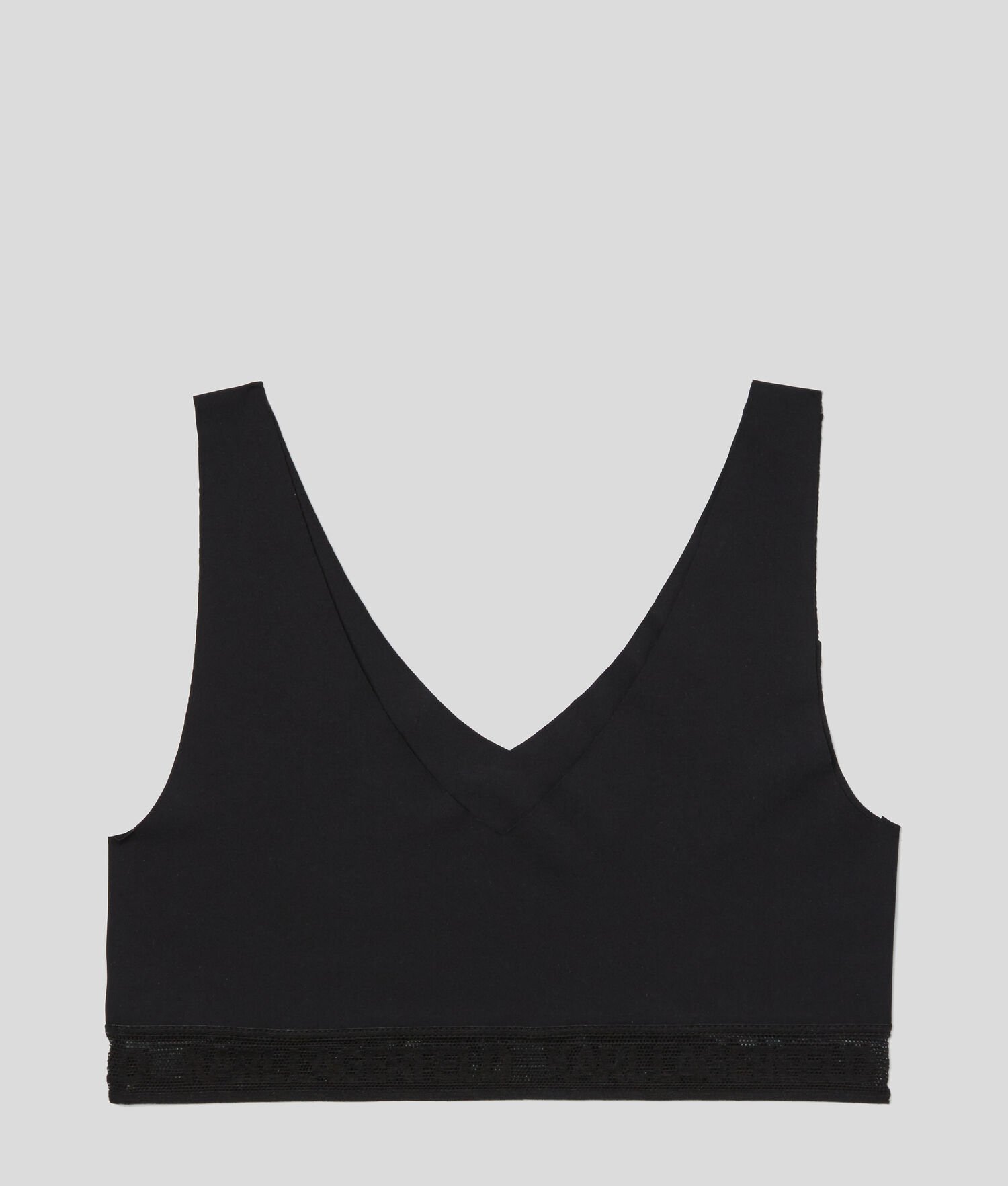 Black Karl Lagerfeld Ultra-light Karl Logo Bralette Women's Underwear | USA71NTMJ